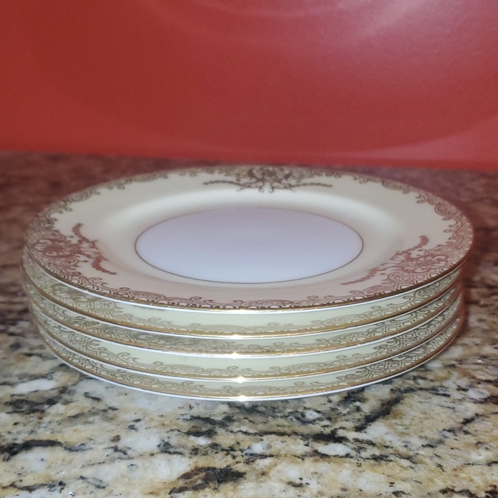 1116 5 Pc Noritake Goldenglo Bread&Butter Plates - Picture 3 of 11